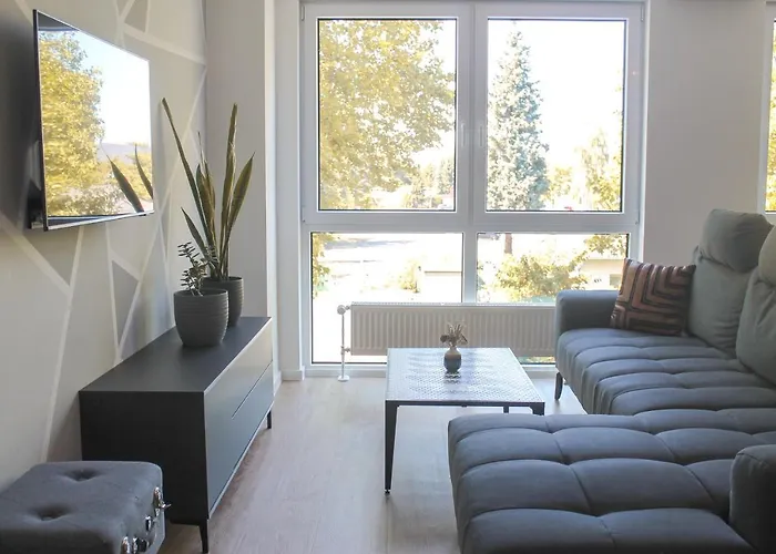 Apartment New York - Fuer Freunde & Familien, Stadtnah, Parkplatz, E-ladestation, Gitterbox Fuer Fahrraeder, Fitnessstudio, Digitale Gaestemappe Mit Restaurant- Und Unternehmenstipps